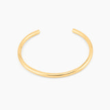 gold essential open cuff bracelet