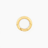 Large round clasp on a white background